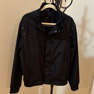 Calvin Klein Men's Black Snow, Rain & Windbreaker Jacket-Sz Large